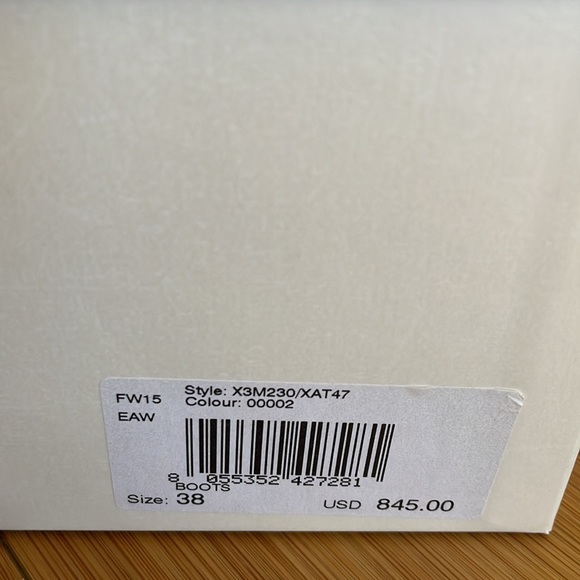 Emporio Armani black patent leather booties 38 - Picture 11 of 11